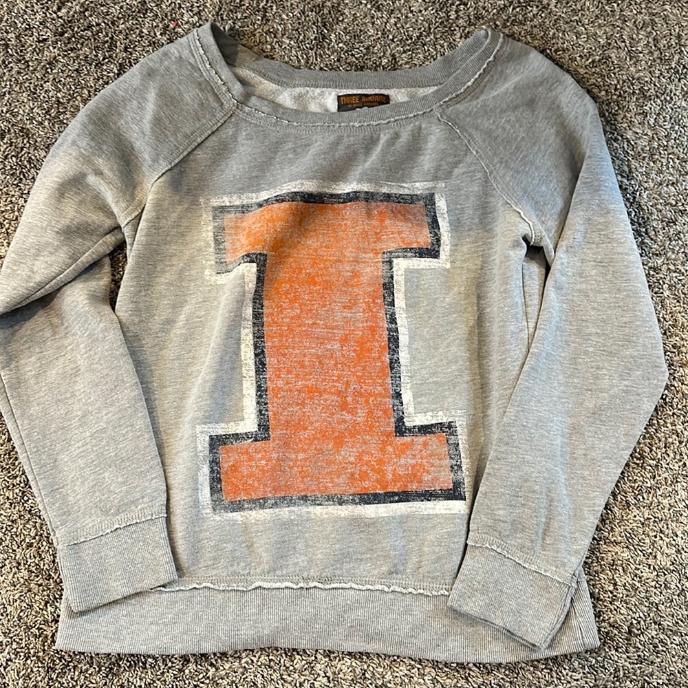 Fighting Illini distressed sweatshirt